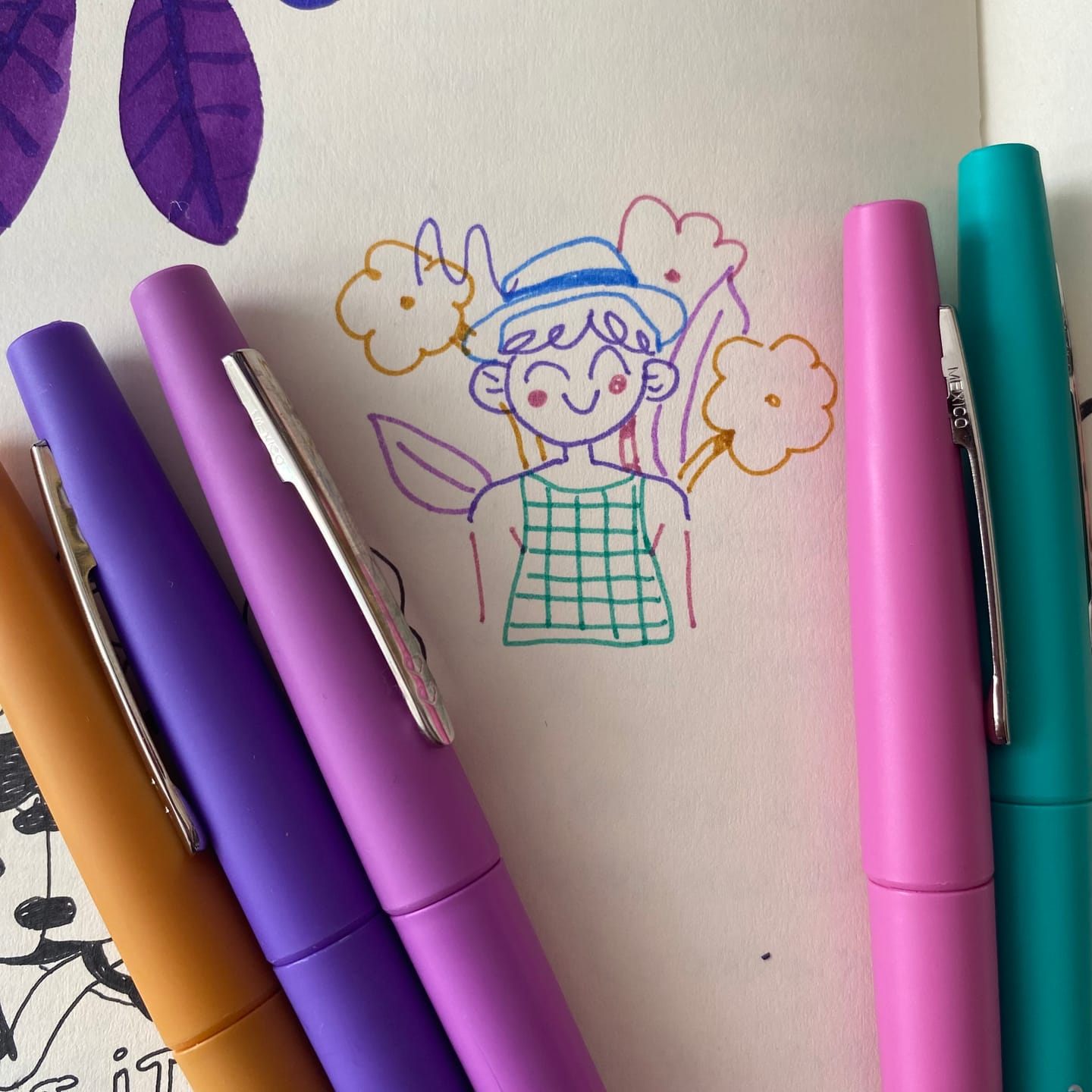 Customer photo review of Paper Mate Flair - Set 6 Tiralíneas Punta Media Candy Pop
