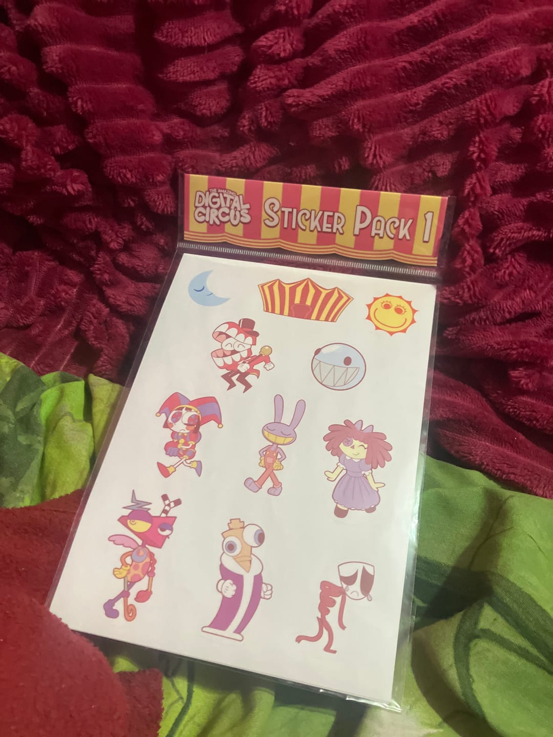 Customer photo review of Digital Circus Sticker Pack 1