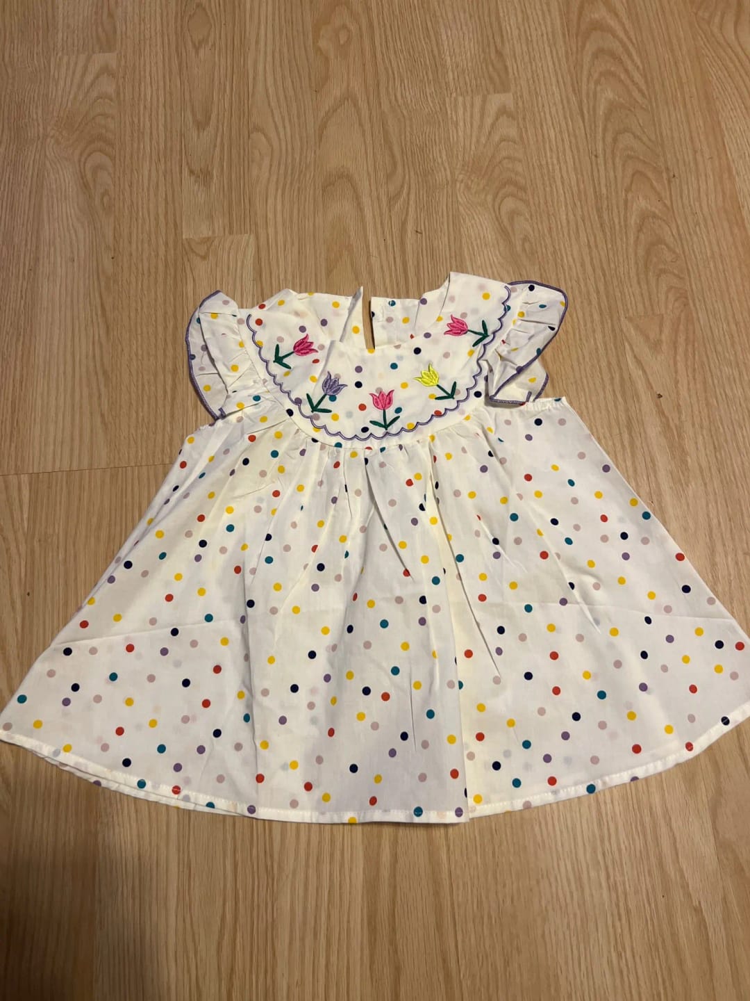 Customer photo review of Polka Dot Floral Dress