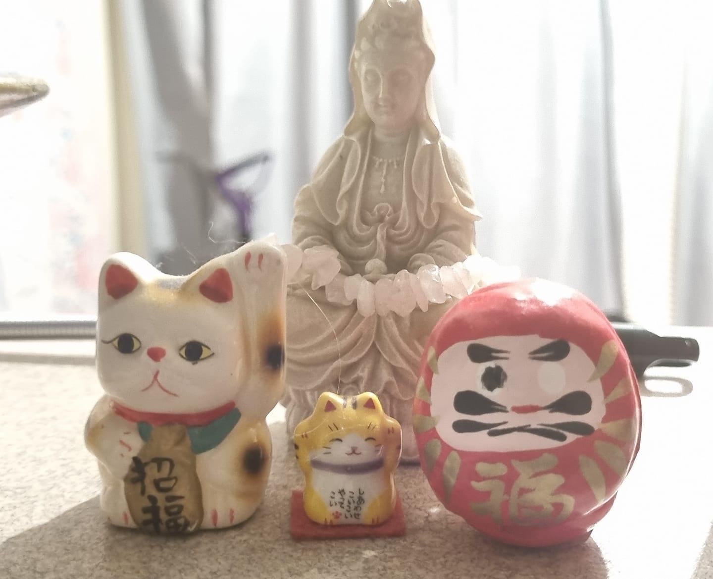 Customer photo review of Red Japanese Daruma Doll