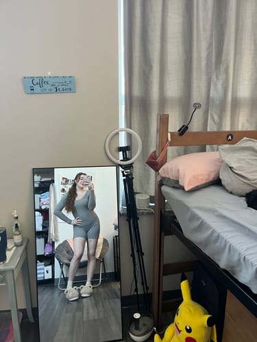 Customer photo review of Long Sleeve Scoop Neck Brami Romper