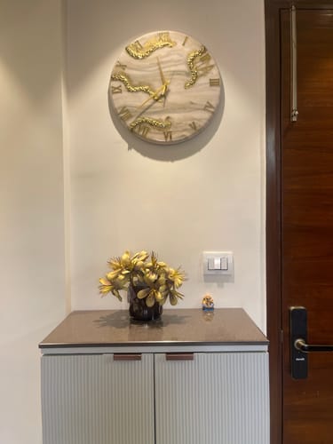 Customer photo review of Creamy Desert Clock Large 17.5 Inches