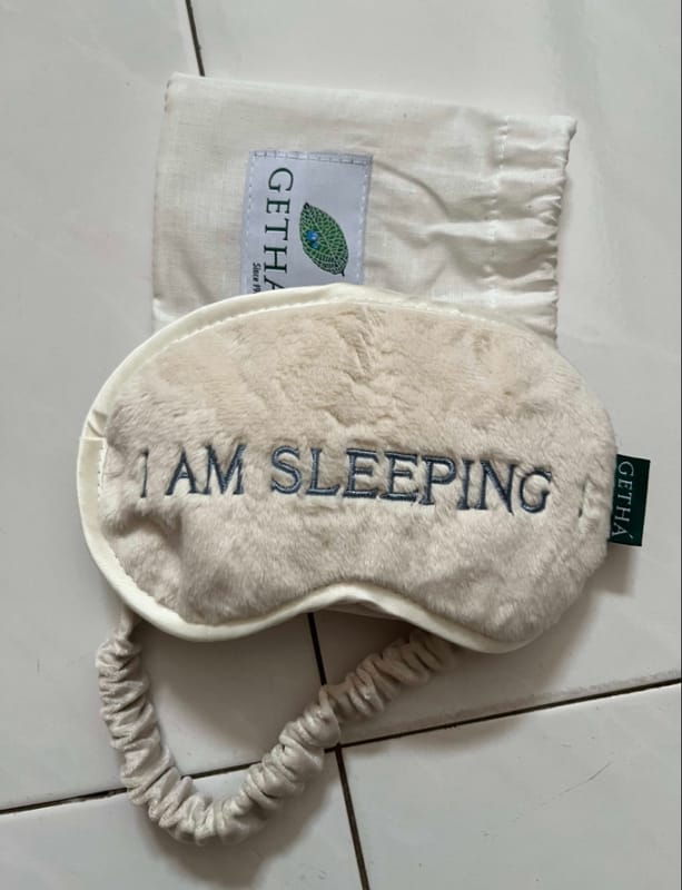 Customer photo review of I Am Sleeping Eye Mask
