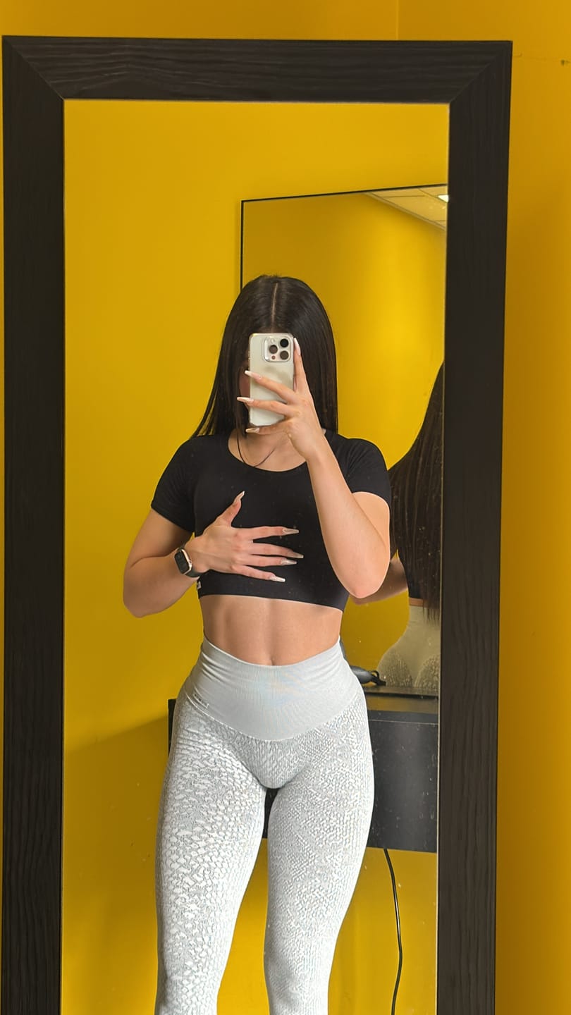 Customer photo review of Leggings Jungle Pitone Ghiaccio