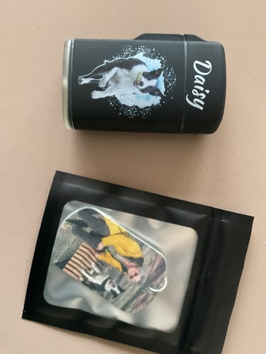 Customer photo review of Huisdier portret - Gepersonaliseerde Stormaansteker