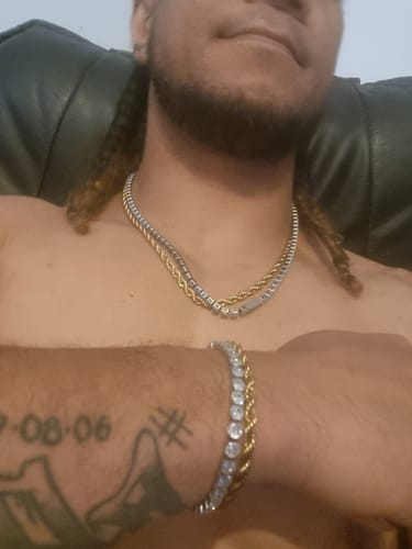 Customer photo review of Tennis Set (White Gold) 5mm Set