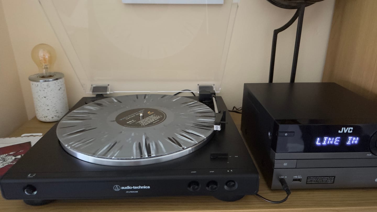Customer photo review of SAVING GRACE ~ SILVER SPLATTER VINYL 50% OFF