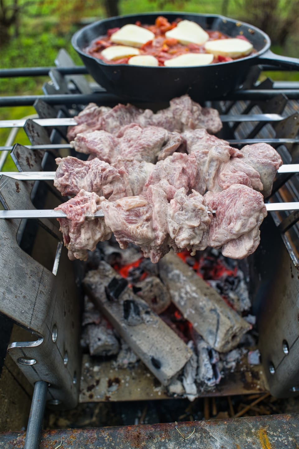 Customer photo review of Lamm-Schaschlik Knoblauch-Pfeffer – würzig mariniert aus der Keule | mySchaschlik