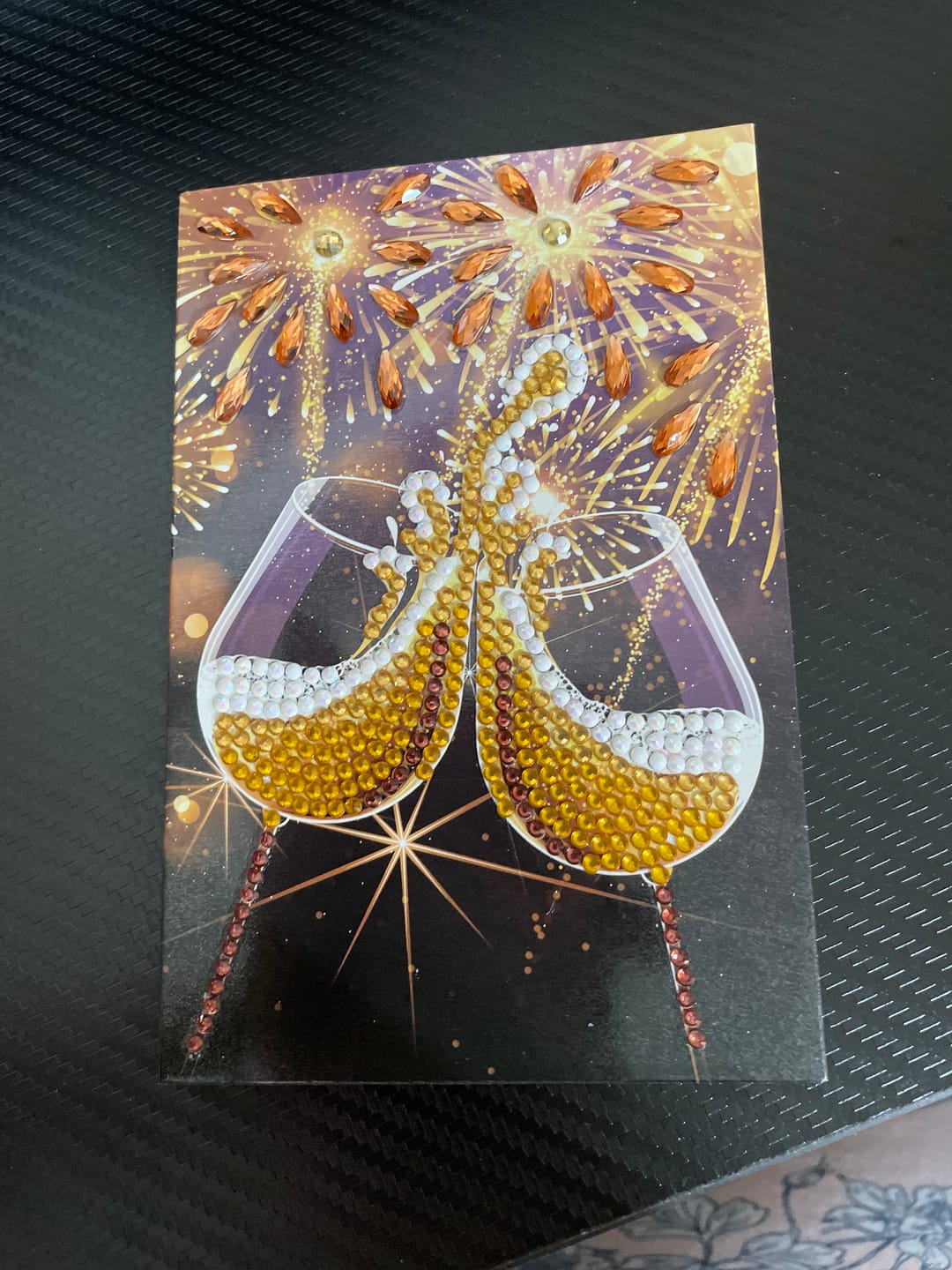 Customer photo review of "Champagne Celebration" Crystal Art Card 10x15cm