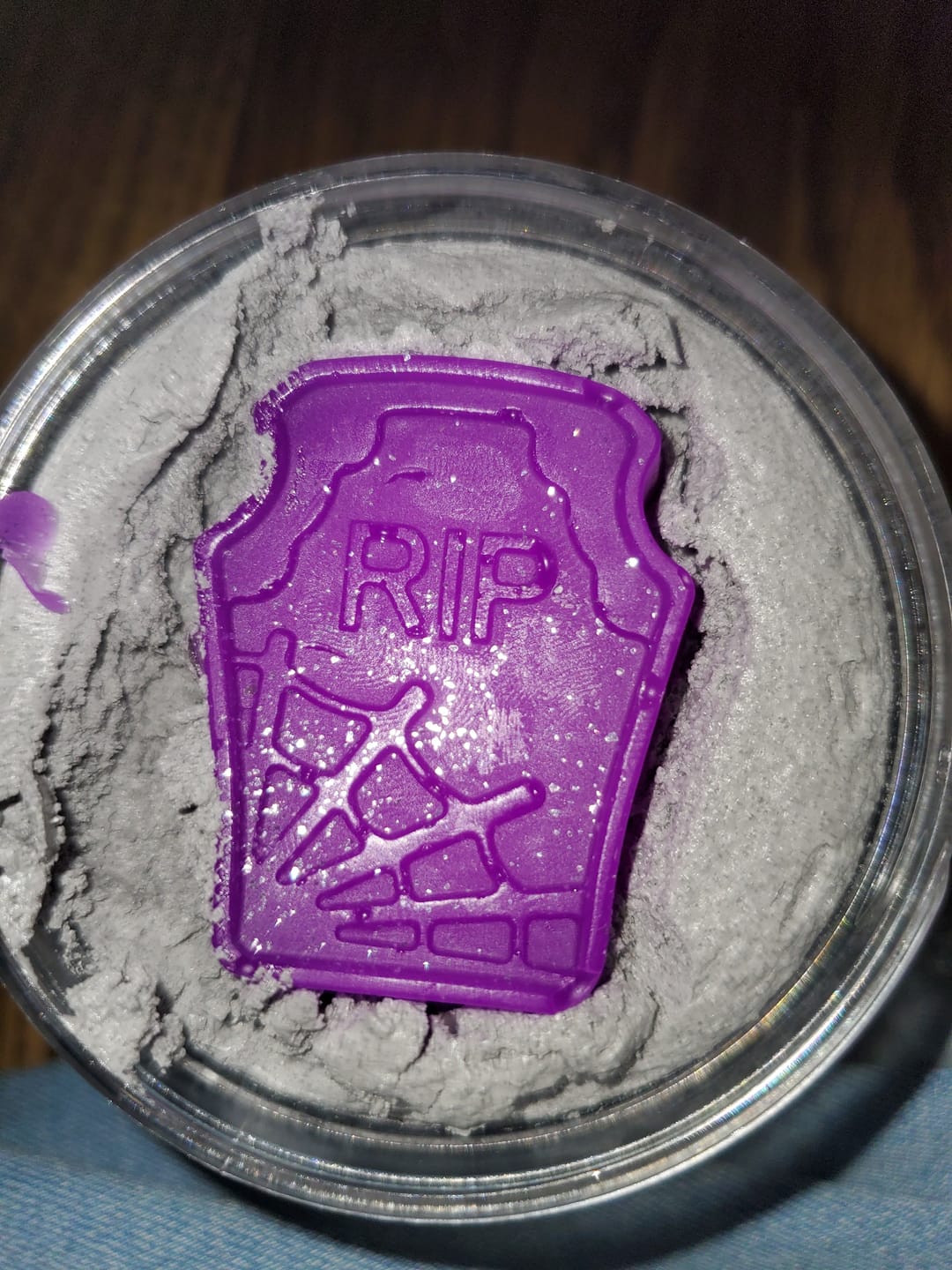 Customer photo review of Grave Digger Sugar Scrub (Wet Gravestone & Dirt)