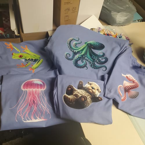 Customer photo review of Custom DTF Gang Sheet 22 x 60