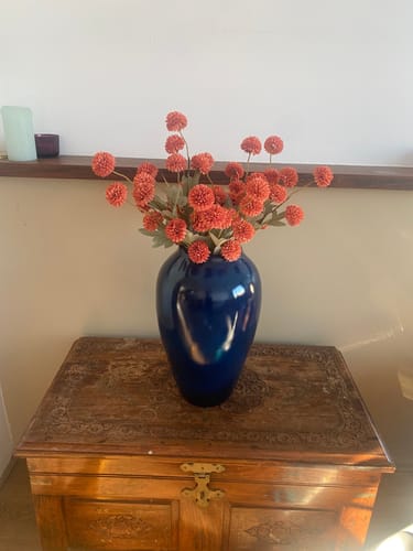 Fotorecensie van een klant over Zijden Kiku Bloemen - Omber
