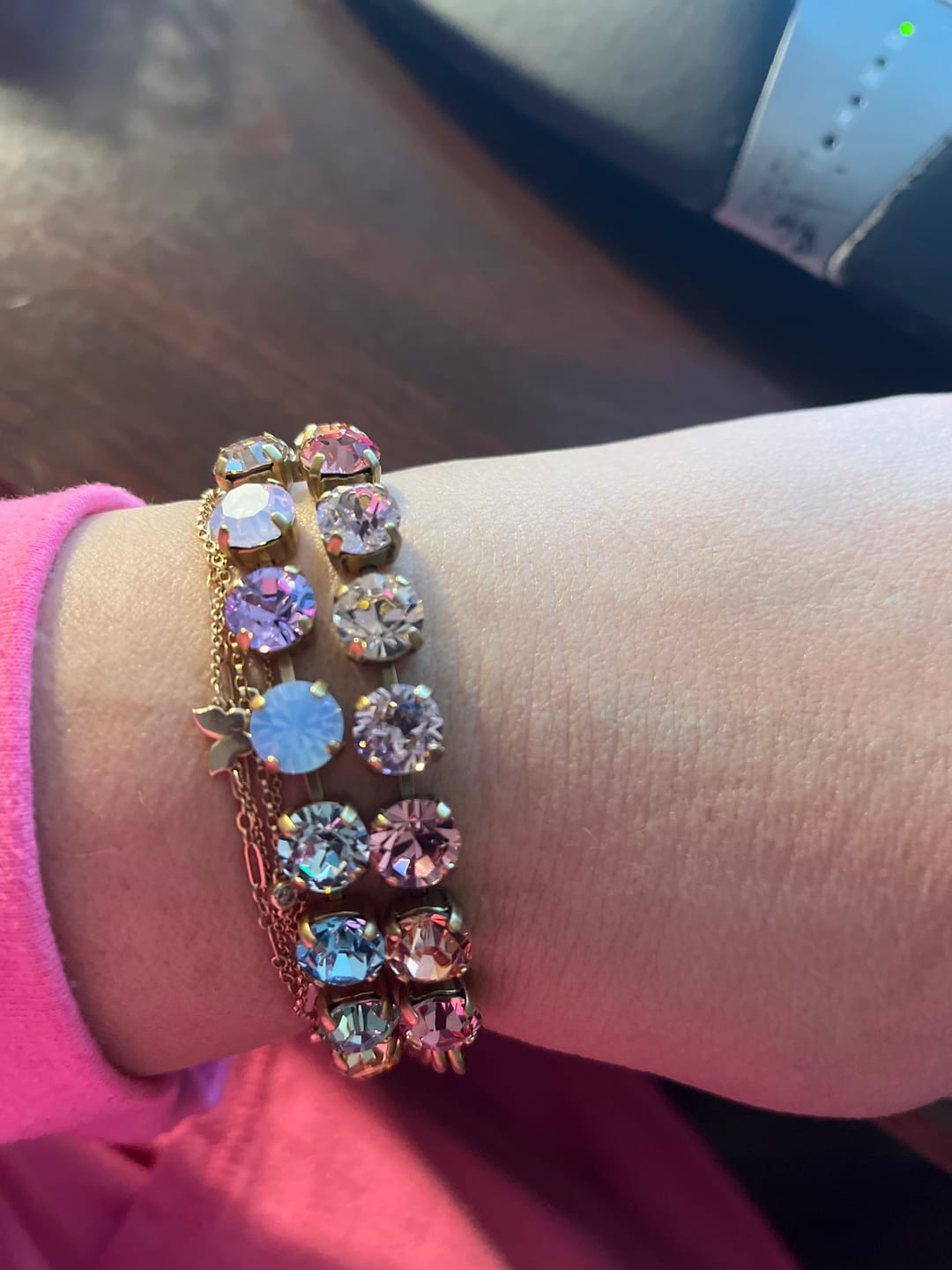 Customer photo review of Arista Bracelet in Blossom Ombré