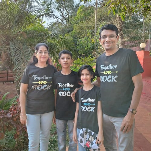 Customer photo review of Together We Rock  - Group T shirts