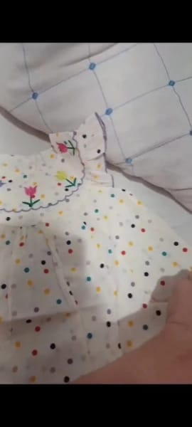 Customer photo review of Polka Dot Floral Dress