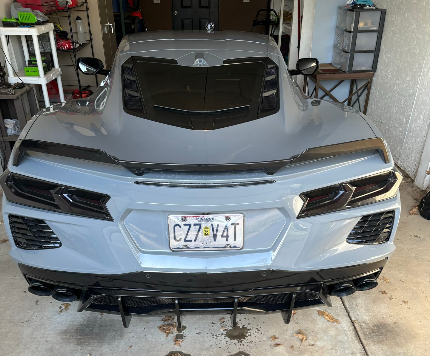 Customer photo review of Chevrolet Corvette C8 Z51 Add-On Rear Diffuser Fin