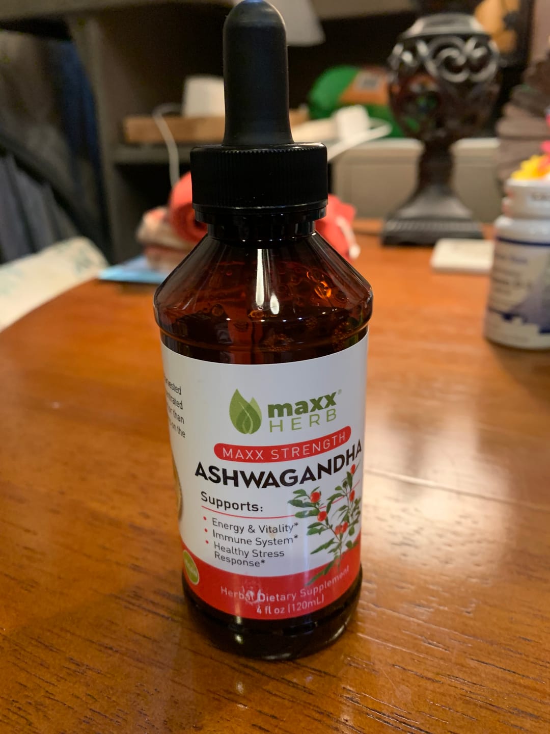 Customer photo review of Ashwagandha Extract - 4oz (60 Servings)