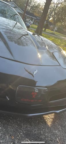 Customer photo review of IN STOCK 1997-2004 C5 CORVETTE CARBON FIBER FRONT LICENSE PLATE COVER