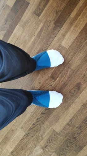 Customer photo review of SwoleSox Compression Socks