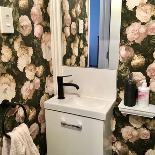 Customer photo review of Bouquet Floral Wallpaper - 5 Colours