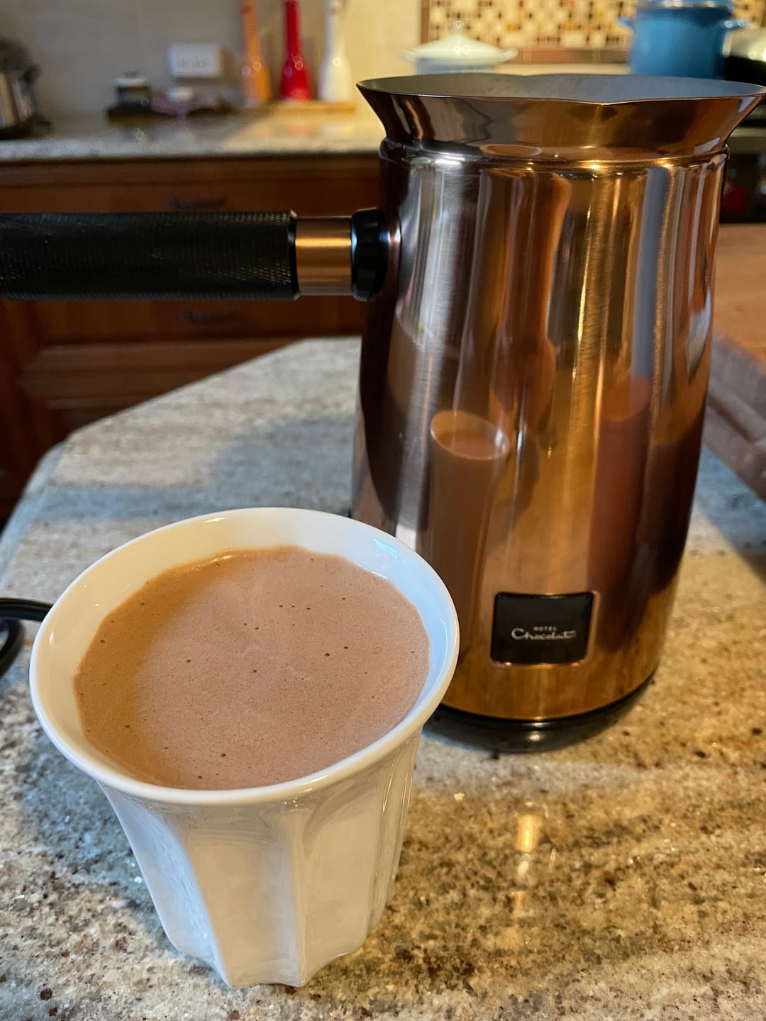 Customer photo review of Classic 70% Hot Chocolate Flakes