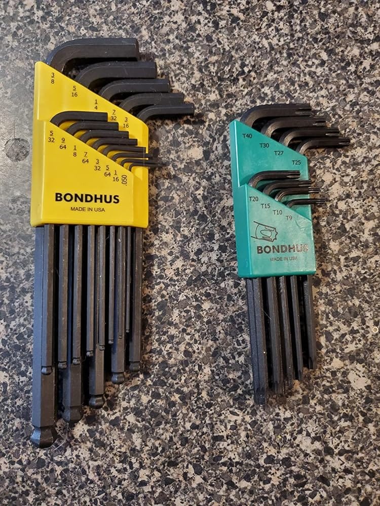 Customer photo review of Bondhus 31834 ProGuard Finish Long Arm L-Wrench Hex Key, 8 Piece Set