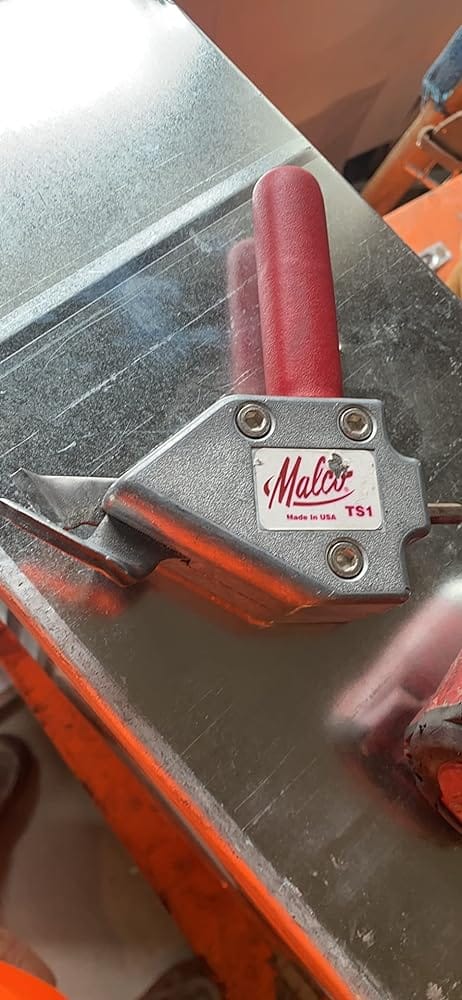 Customer photo review of Malco TS1 Turbo Shear 20 Gauge Capacity Sheet Metal Cutting Attachment