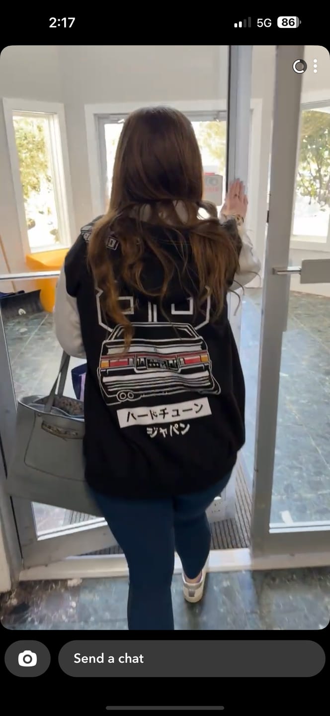 Customer photo review of Toyota AE86 Trueno Womens Hoodie