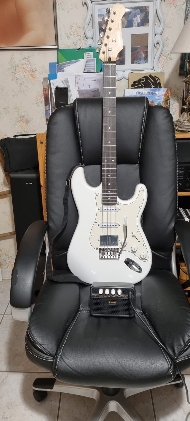 Customer photo review of Donner DST-152 Guitare électrique set débutant ST Type