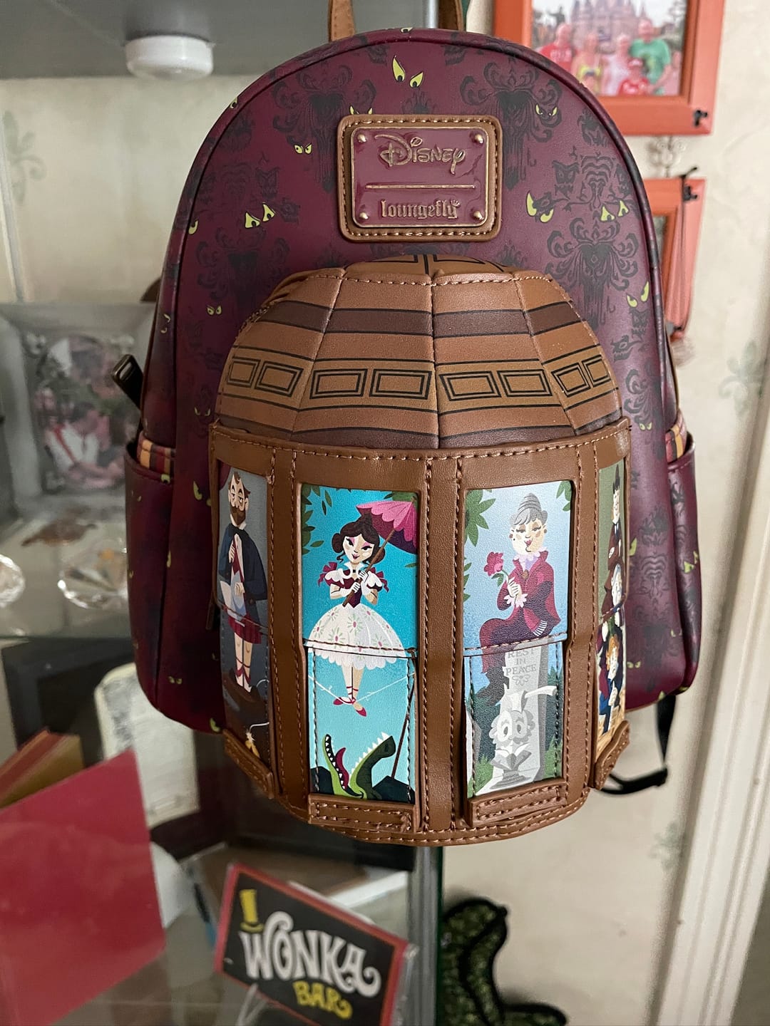 Customer photo review of Loungefly Disney Haunted Mansion Moving Portraits Mini Backpack