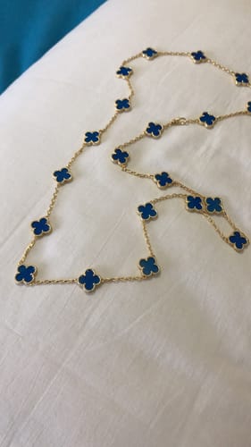 Customer photo review of CLOVER 20 MOTIFS TURQUOISE GOLD