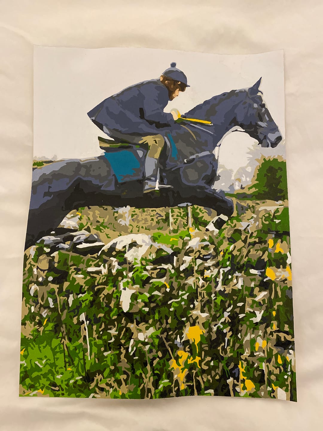 Customer photo review of Custom Paint By Numbers Kit | Just Upload Your Photo!
