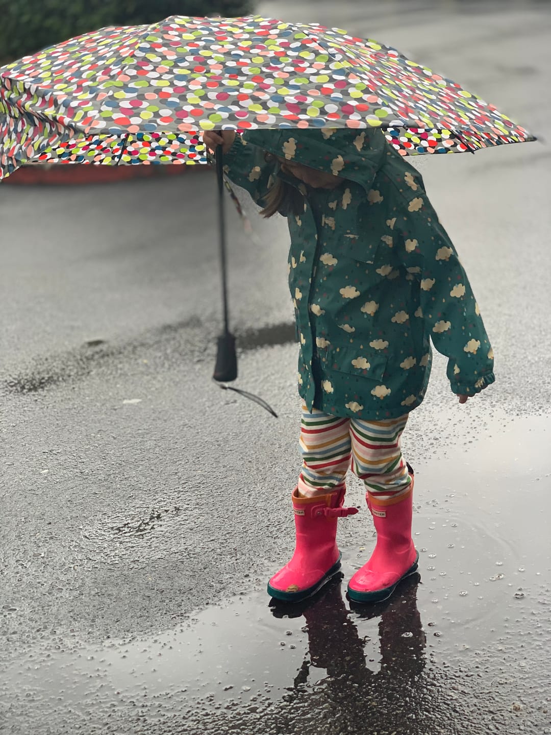 Customer photo review of Falling Water Waterproof Lined Recycled Raincoat