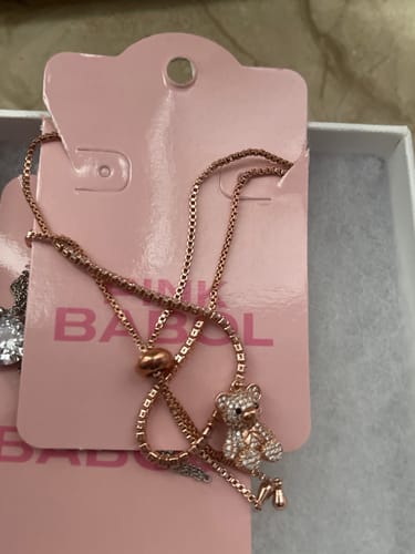 Customer photo review of Collana Bear Diamond