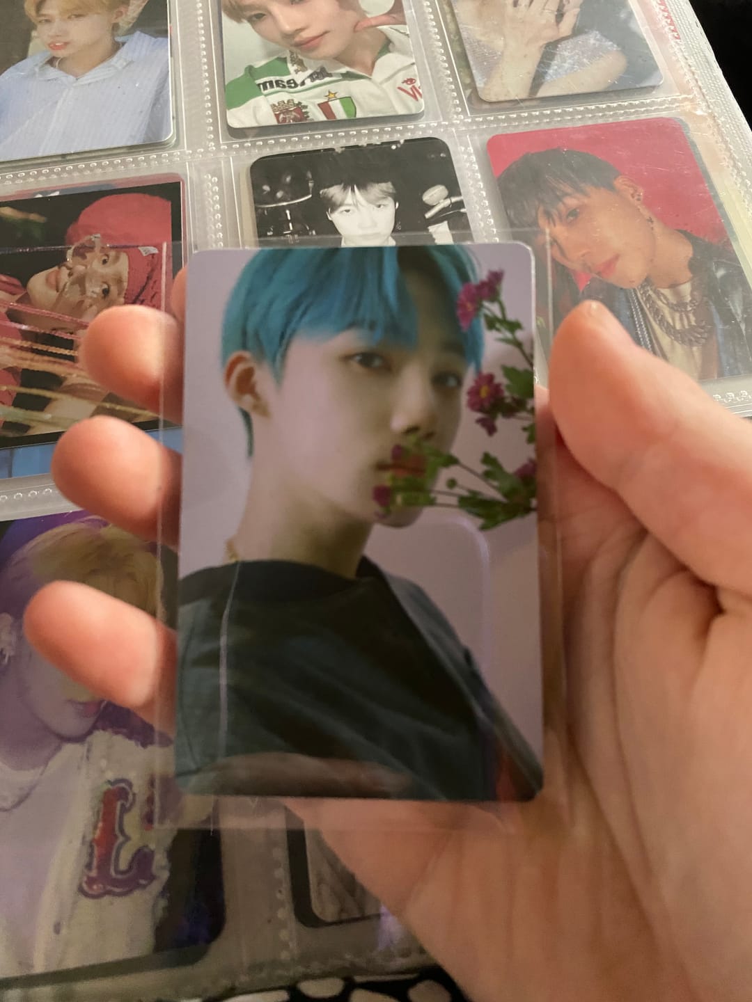 Customer photo review of PREMIUM PHOTOCARD SLEEVES - PINK VERSION (61x91MM)