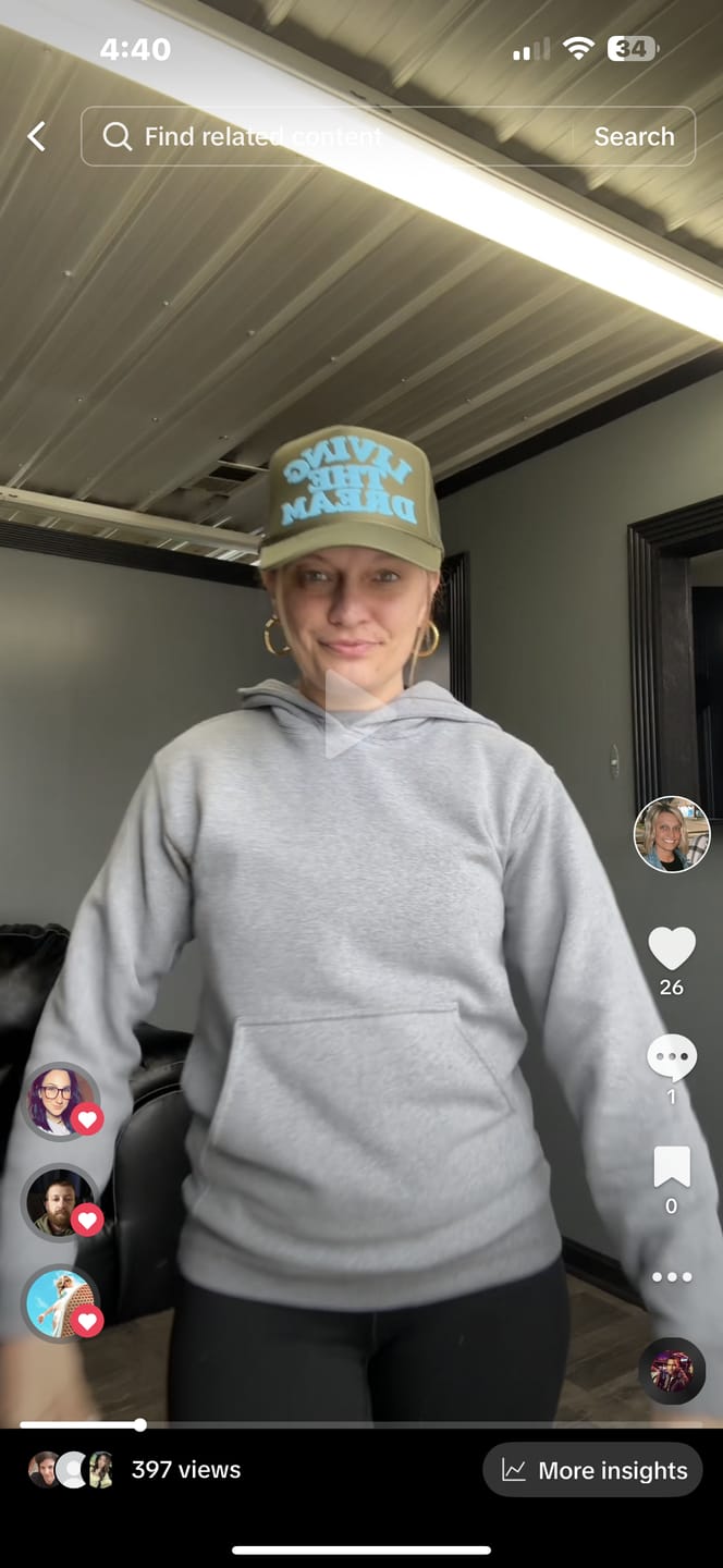 Customer photo review of Living The Dream Trucker