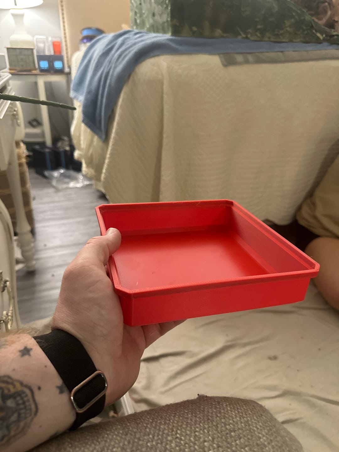 Customer photo review of Matte Red PETG Filament 1.75mm