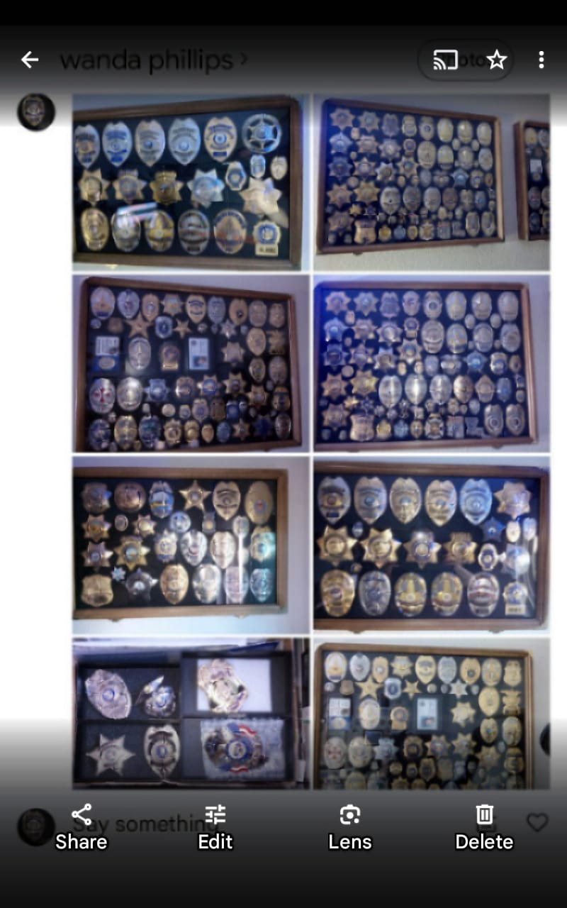 Customer photo review of SFPD San Francisco Police Officer Badge Solid Copper Replica Movie Props With Number 625