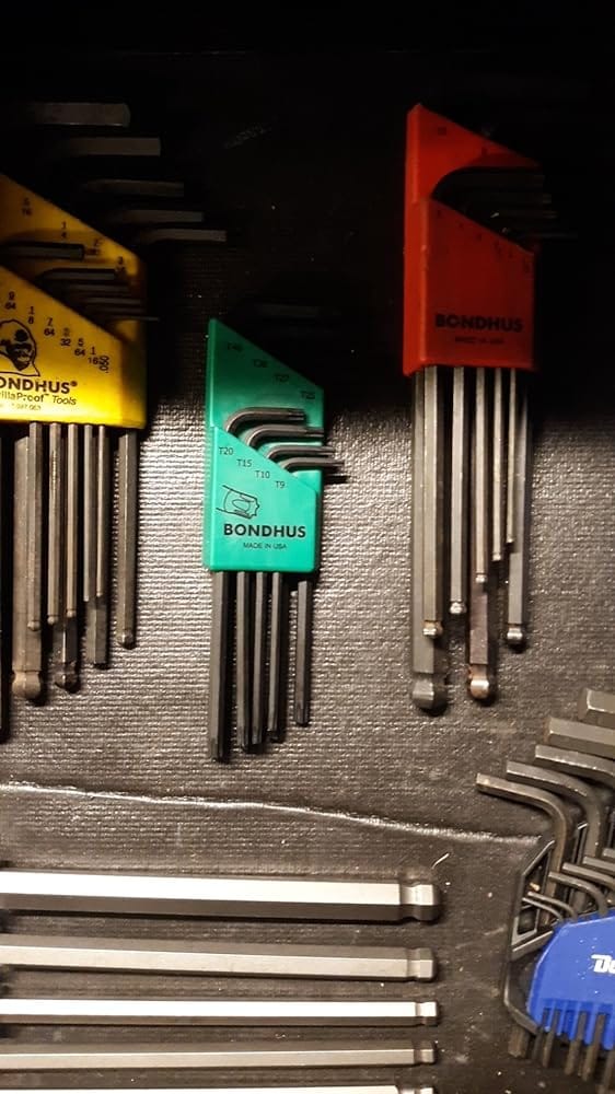 Customer photo review of Bondhus 31834 ProGuard Finish Long Arm L-Wrench Hex Key, 8 Piece Set