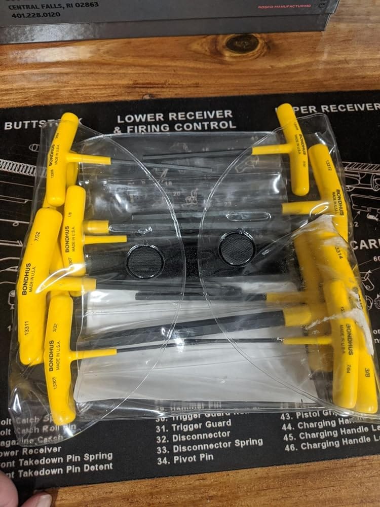 Customer photo review of Bondhus 13390 Set of 10 Hex T-handles w/Stand, sizes 3/32-3/8"