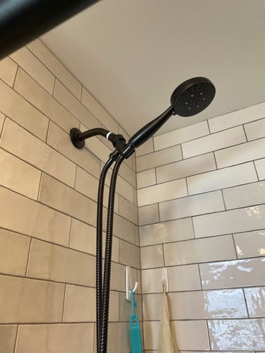 Customer photo review of 3-Spray Low Flow Handheld Shower Head Set