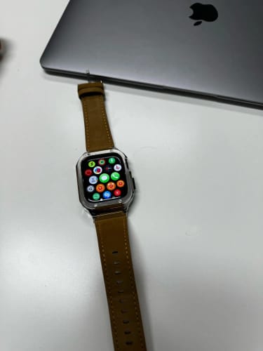 Customer photo review of LeatherLux Pro Apple Watchband