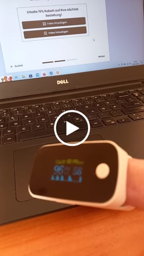 Customer video review of Pulsoximeter / Blutsauerstoffmessgerät / Oximeter für Finger / Mit OLED-Anzeige / Professionell und hochgenau / Optimal für Familien, ältere Menschen und Krankenhäuser
