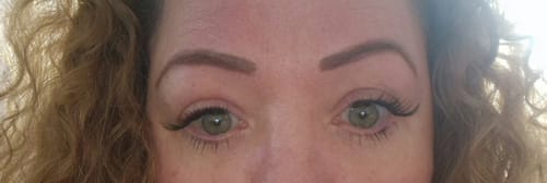 Customer photo review of Defined Press-On Lashes