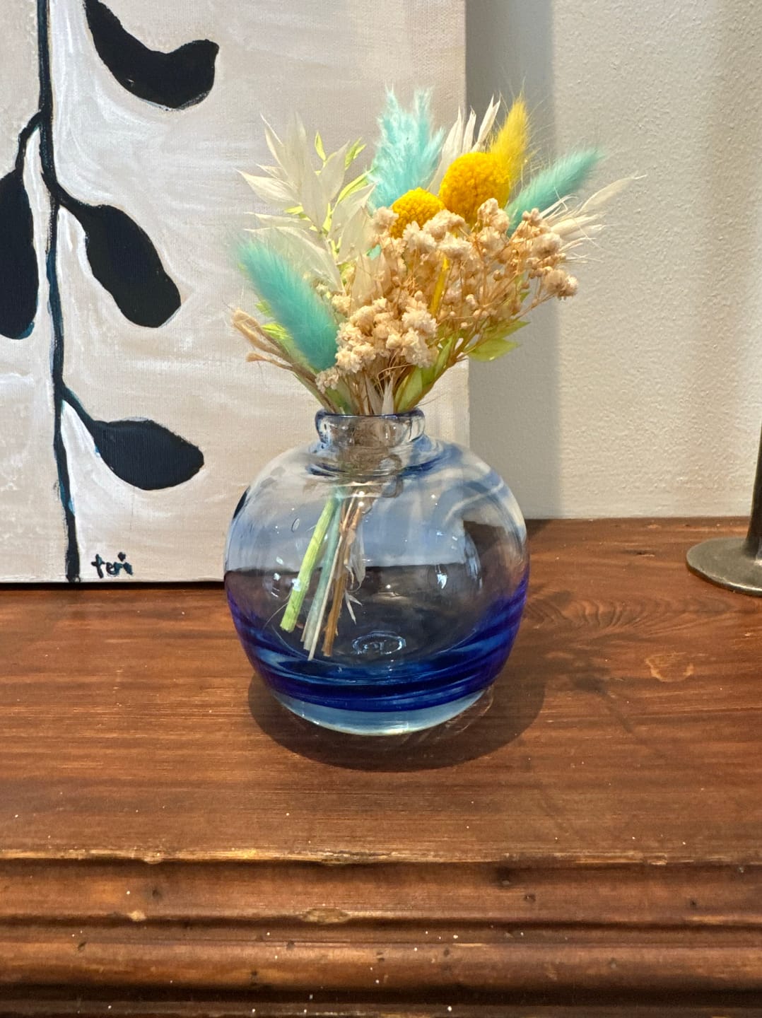Customer photo review of Breaking Glass Keepsake Vase
