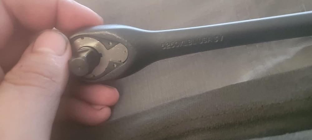 Customer photo review of Stanley Proto J5250XLBL 3/8 in. Drive 11 in. Black Oxide Long Handle Pear Head Ratchet