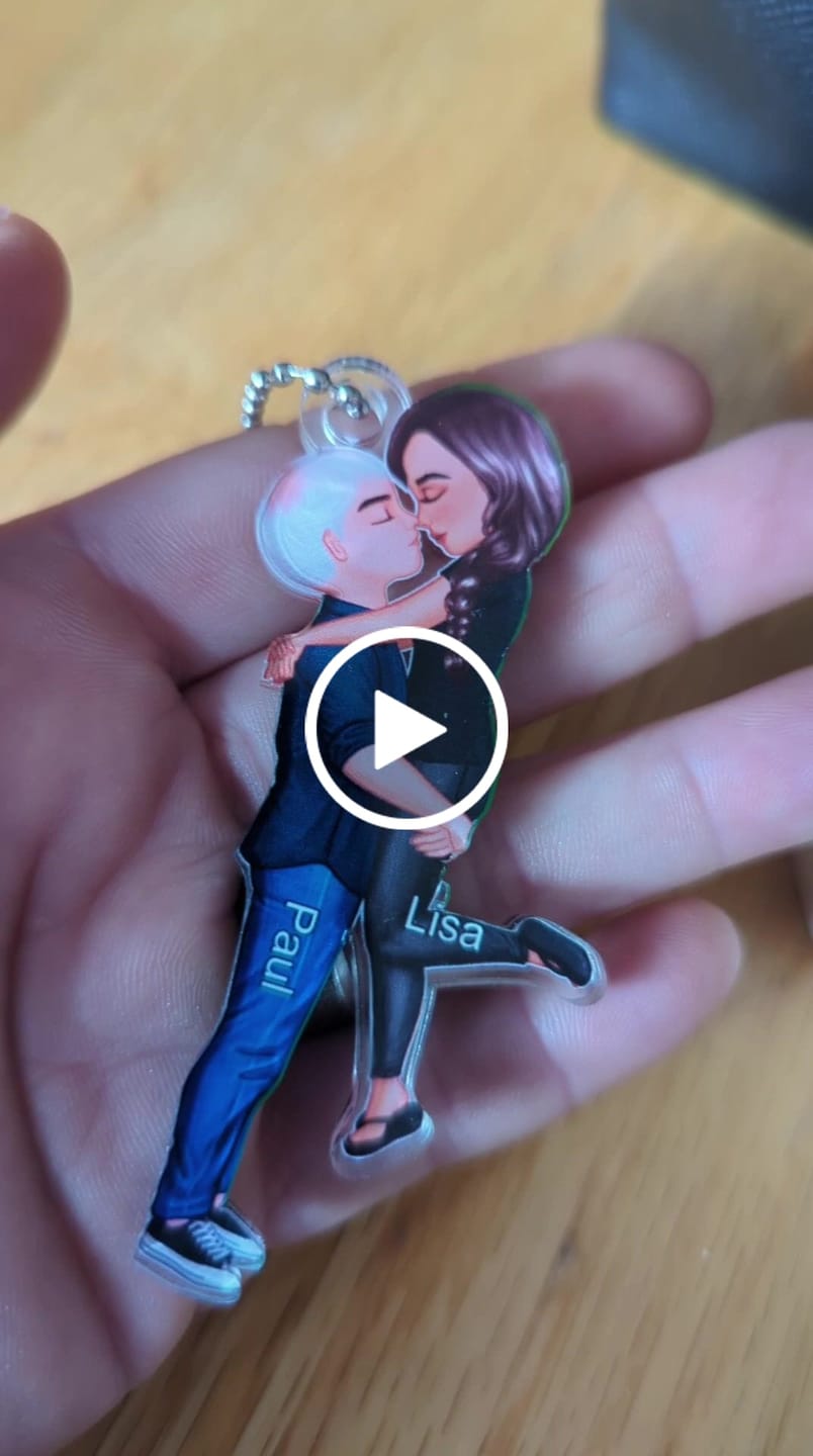 Customer video review of Doll Couple Kissing Hugging  Personalized Ornament