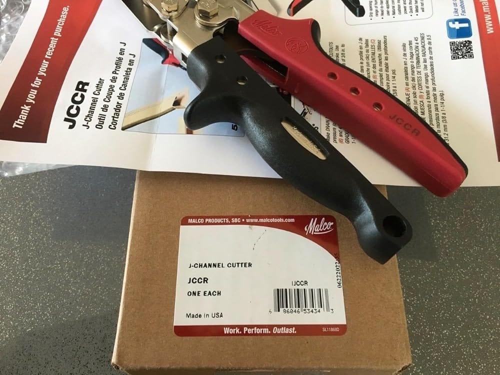 Customer photo review of Malco JCCR REDLINE 5/8” J-Channel Cutters | .840 In. Knockout Width | 3/8 to 1-1/4 in. Notch Depths | Vinyl Siding Tool