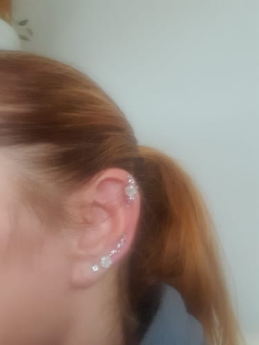 Customer photo review of Boucle d'oreille grimpante Maëline