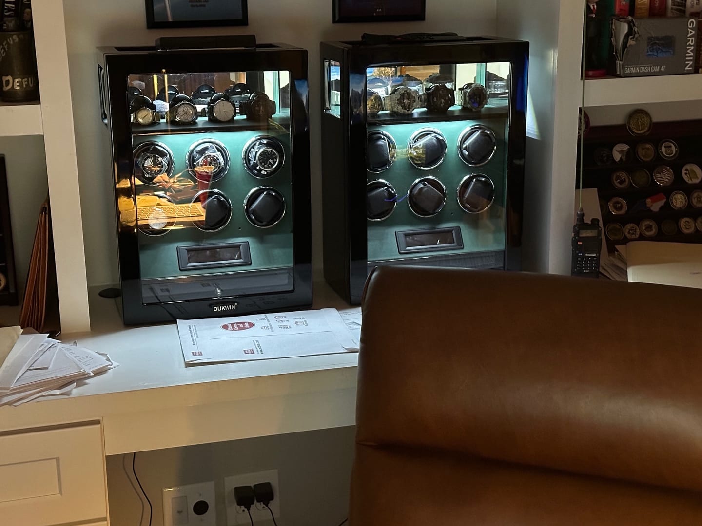 Customer photo review of Fingerprint Lock Watch Winders with 4 Watch Holders